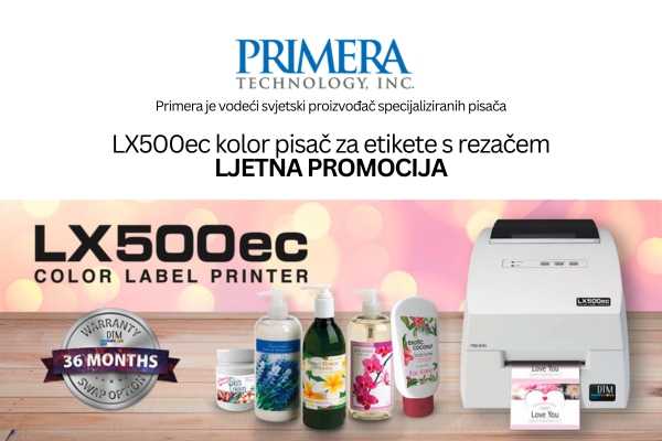 Primera LX500ec kolor pisač za etikete s rezačem LJETNA PROMOCIJA