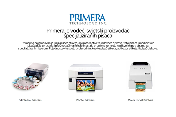 Primera je vodeći svjetski proizvođač specijaliziranih pisača 2