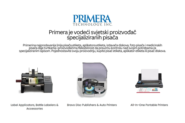 Primera je vodeći svjetski proizvođač specijaliziranih pisača 3