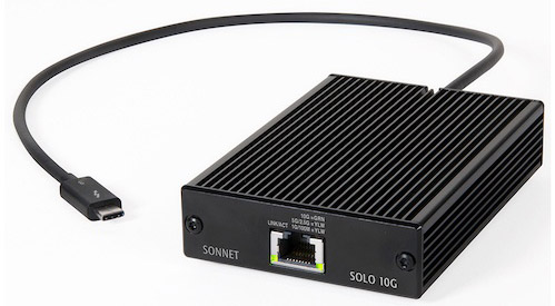 Sonnet Solo 10G Thunderbolt 3 to 10Gb Base-T Ethernet Adapter