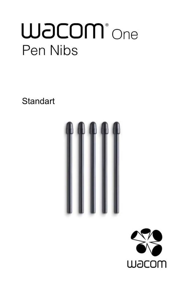 Pen Nibs for (DTC133) Wacom One 13 Pen Display, Standard Pen (5 pack) T4