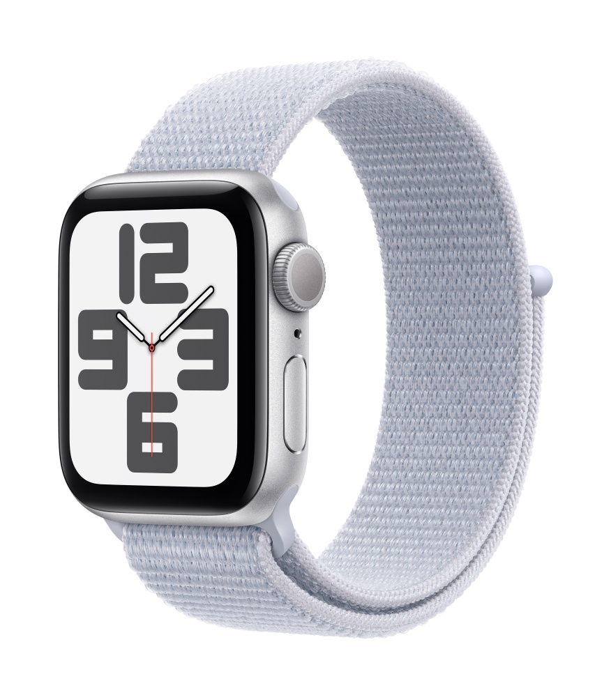 Apple Watch SE2 v3 GPS 40mm Silver Alu Case with Blue Cloud Sport Loop