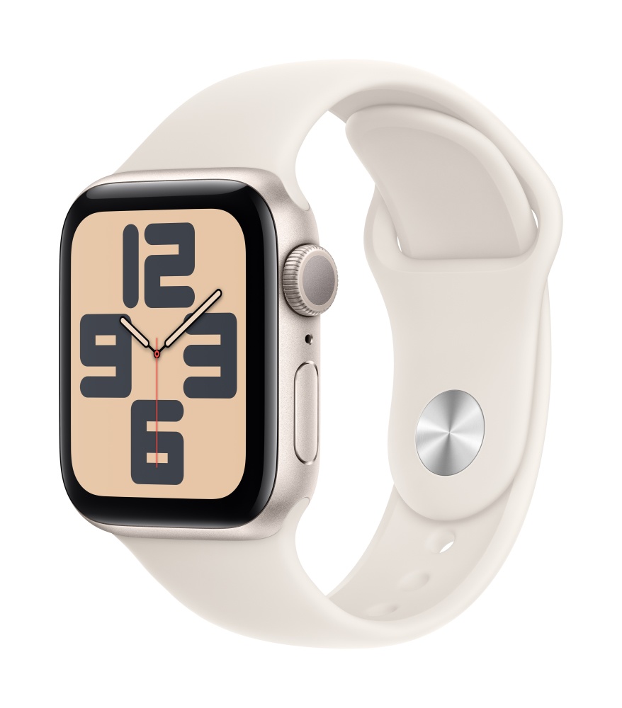 Apple Watch SE2 v3 GPS 40mm Starlight Alu Case with Starlight Sport Band S/M