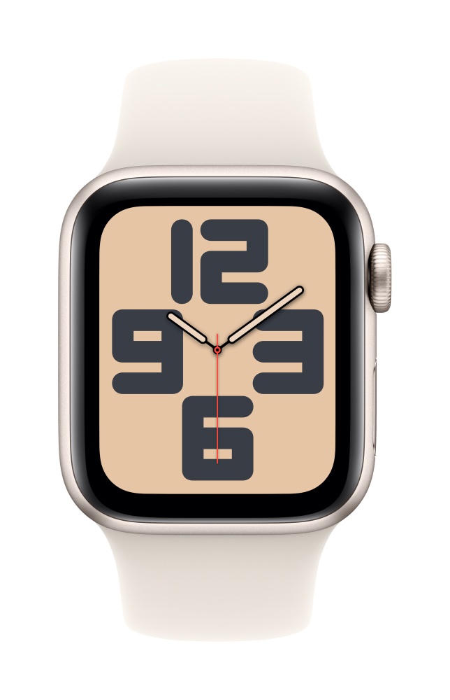 Apple Watch SE2 v3 GPS 40mm Starlight Alu Case with Starlight Sport Band S/M T2