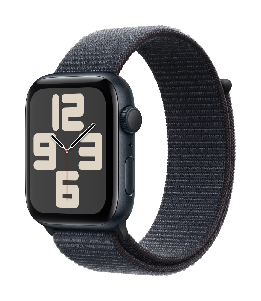 Apple Watch SE2 v3 GPS 44mm Midnight Alu Case with Ink Sport Loop