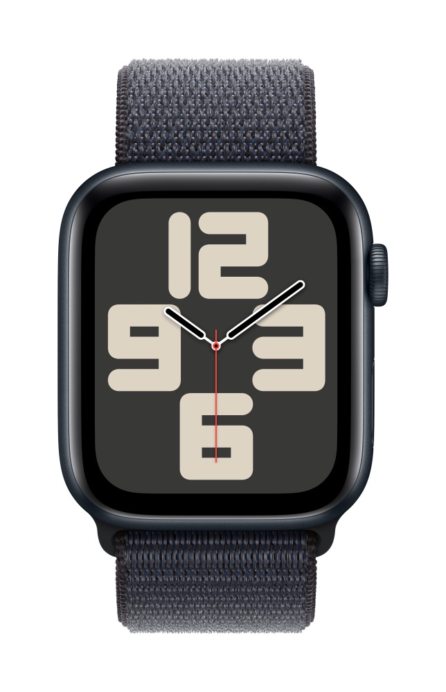 Apple Watch SE2 v3 GPS 44mm Midnight Alu Case with Ink Sport Loop T2