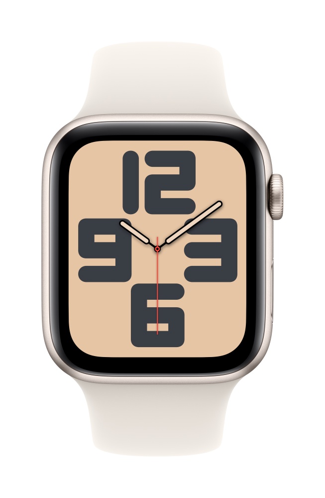 Apple Watch SE2 v3 GPS 44mm Starlight Alu Case with Starlight Sport Band M/L T2