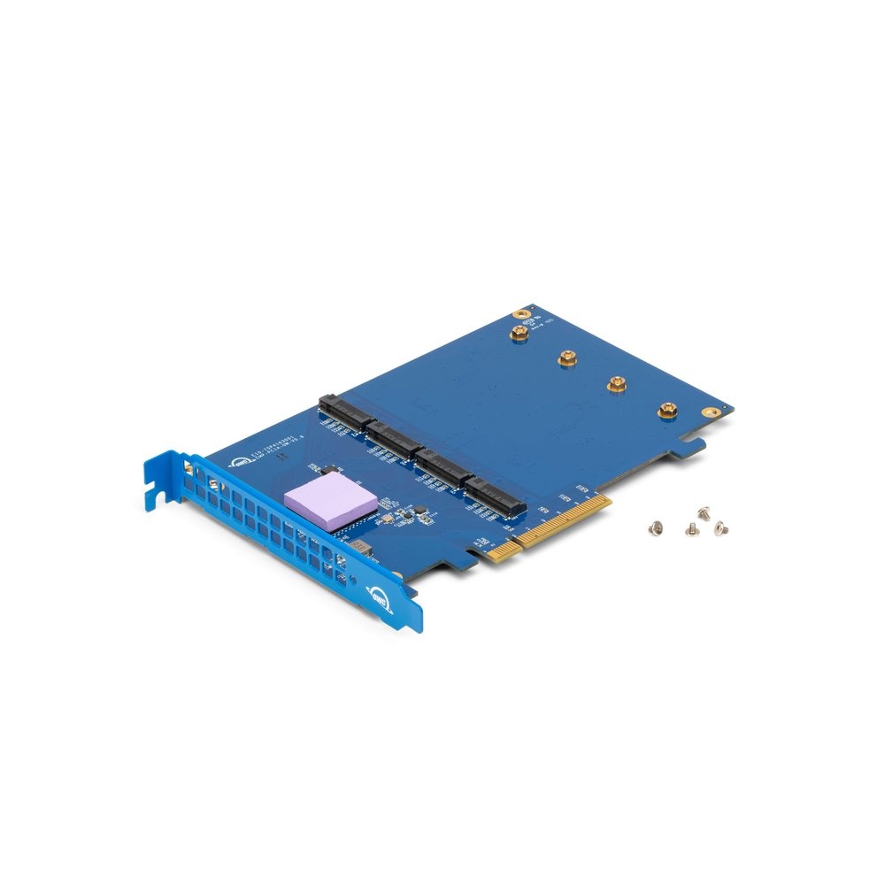 OWC Accelsior 4x NVMe M.2 SSD to PCIe 3.0 Adapter Card 0TB T3