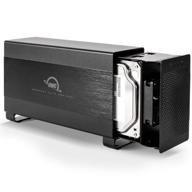OWC Mercury Elite Pro Two-Bay hardware RAID Enclosure, Thunderbolt 2 + USB 3.2, 0TB T3