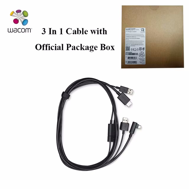 Wacom One 12/13T 3 in 1 cable (2m) T4