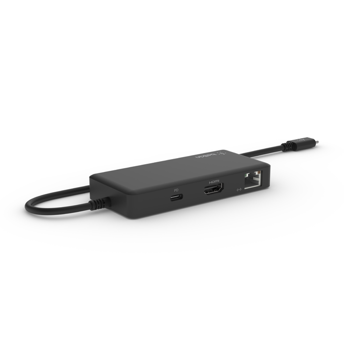 Belkin CONNECT USB-C Travel Dock (1x4K HDMI, 1x USB C, 2x USB-A, 1x GbEthernet)