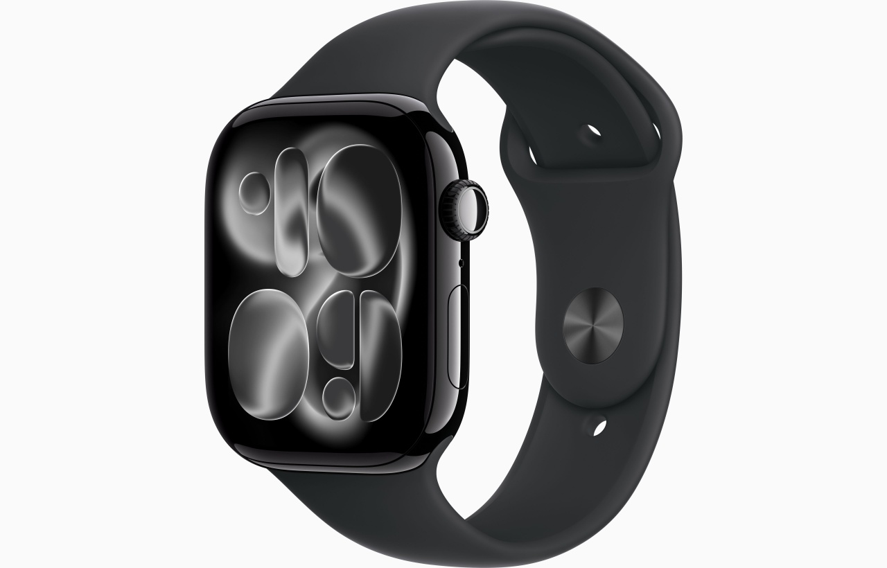 Apple Watch Series 11 GPS 46mm Jet Black Aluminium Case with Black Sport Band