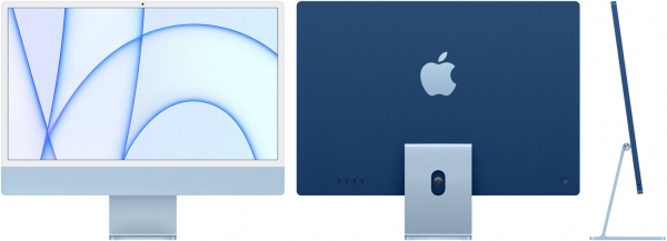 iMac 24-inch, 4.5K Retina display, Apple M3 8C CPU/8C GPU, 8GB RAM, 256GB SSD - Blue