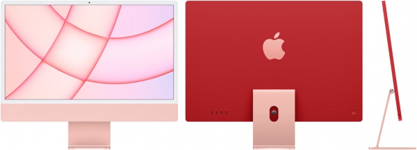 iMac 24-inch, 4.5K Retina display, Apple M3 8C CPU/8C GPU, 8GB RAM, 256GB SSD - Pink