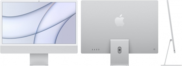 iMac 24-inch, 4.5K Retina display, Apple M3 8C CPU/8C GPU, 8GB RAM, 256GB SSD - Silver