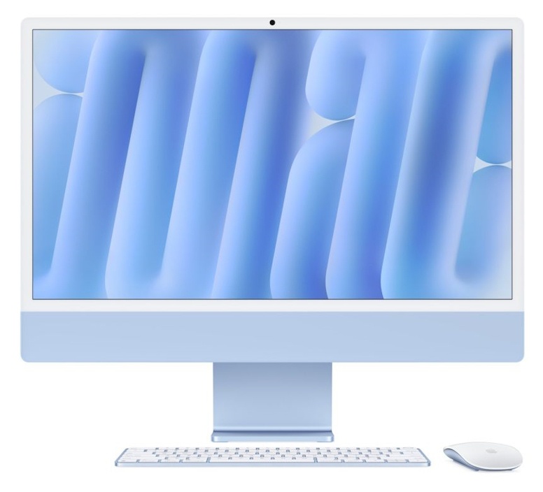 iMac 24-inch, 4.5K Retina display, Apple M4 10C CPU/10C GPU/16GB/256GB SSD - Blue