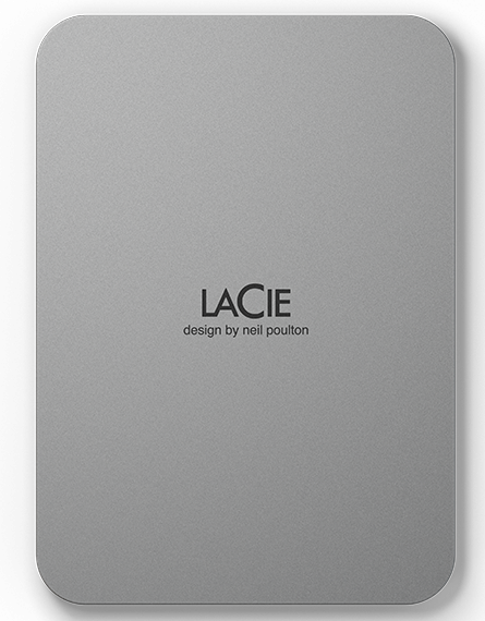 Lacie 2TB Mobile Drive USB-C Moon Silver