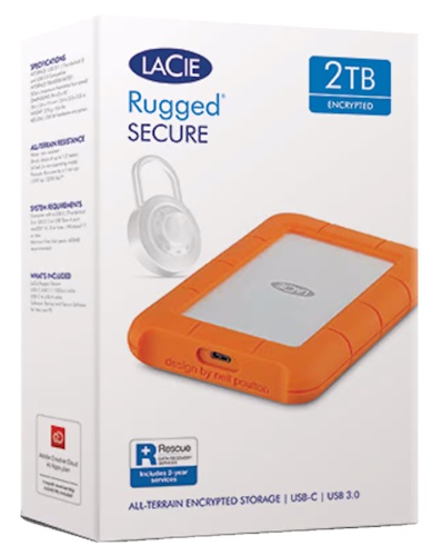 Lacie Rugged Secure USB-C 2TB