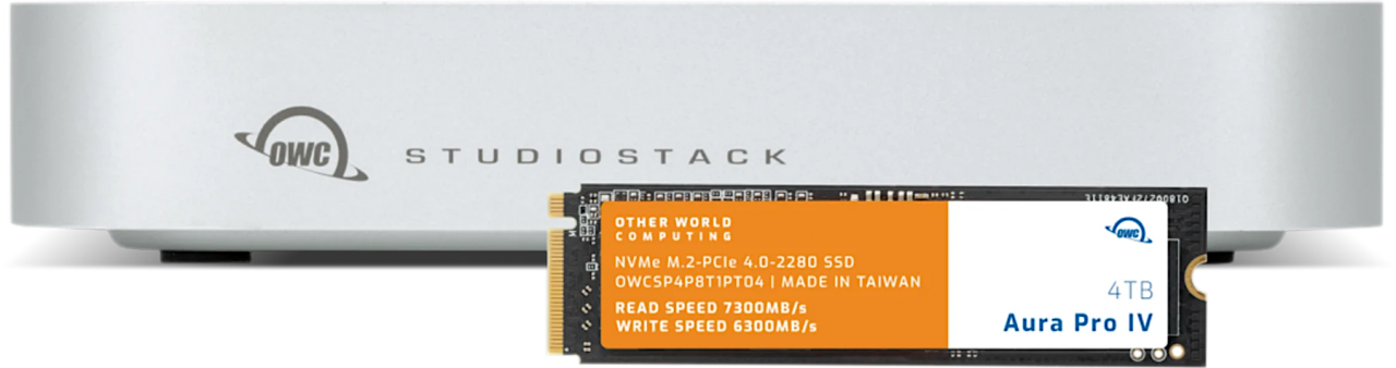 OWC StudioStack 4TB Thunderbolt 5, NVMe SSD Storage and Connectivity Expansion Solution T1