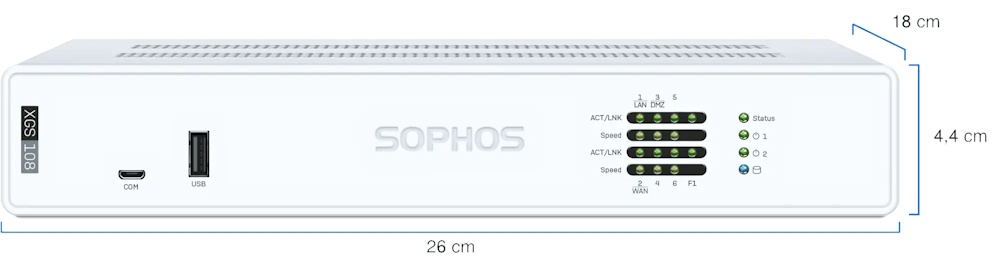 SOPHOS XGS 108 Appliance Bundle with Standard Protection 1-Y Subscription