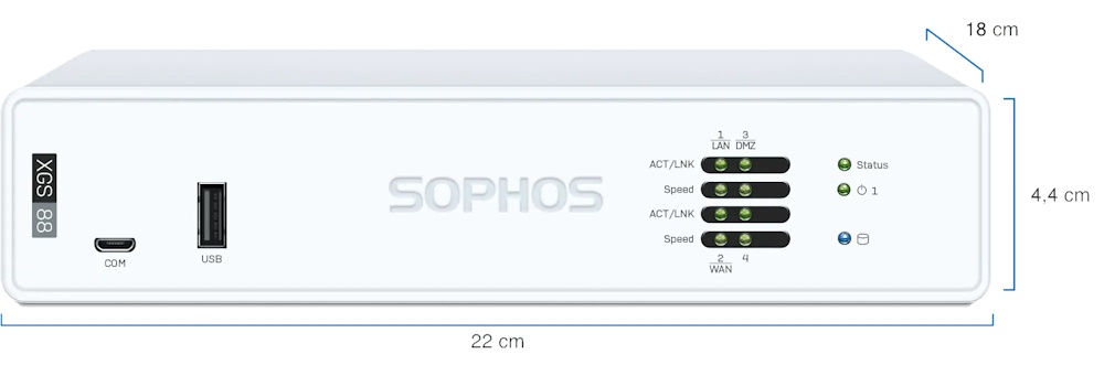 SOPHOS XGS 88 Appliance Bundle with Standard Protection 1-Y Subscription