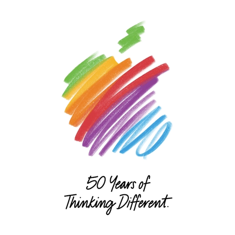 Apple. 50 Years of Thinking Different.