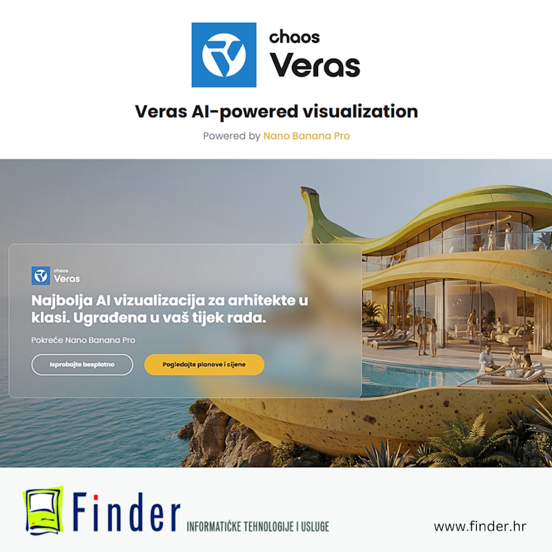 Chaos Veras. Najbolja AI vizualizacija za arhitekte u klasi.