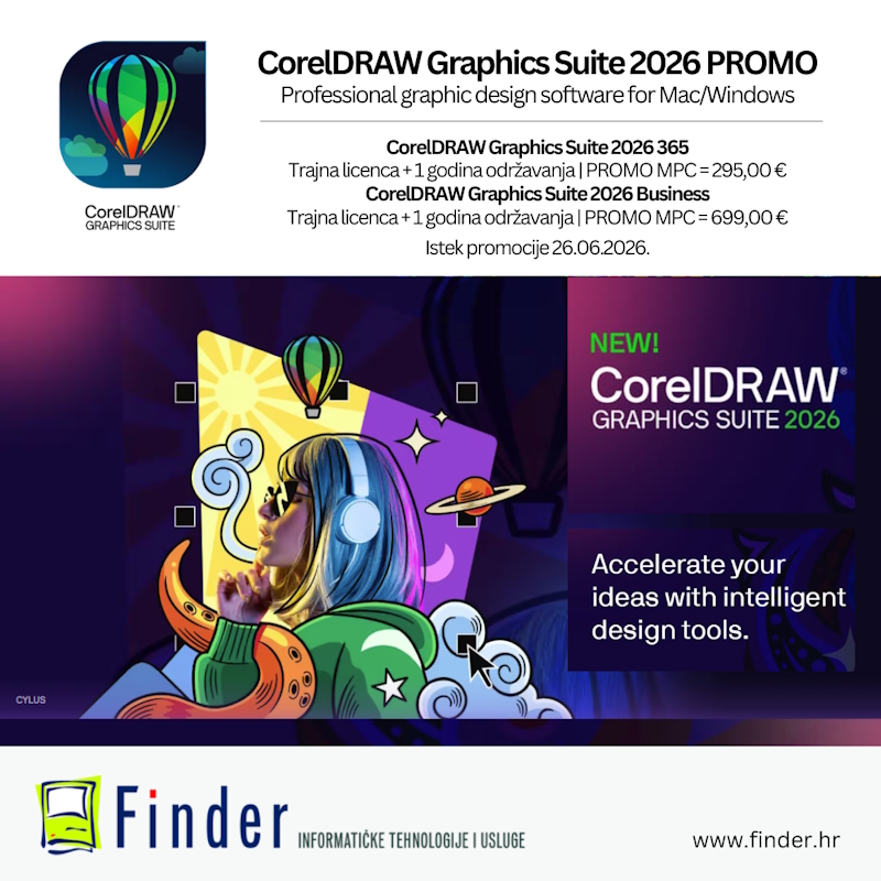 CorelDRAW Graphics Suite PROMO Lipanj 2026