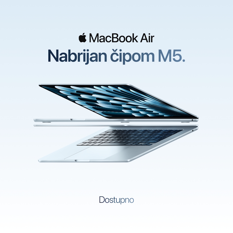 Novi MacBook Air. Nabrijan čipom M5.
