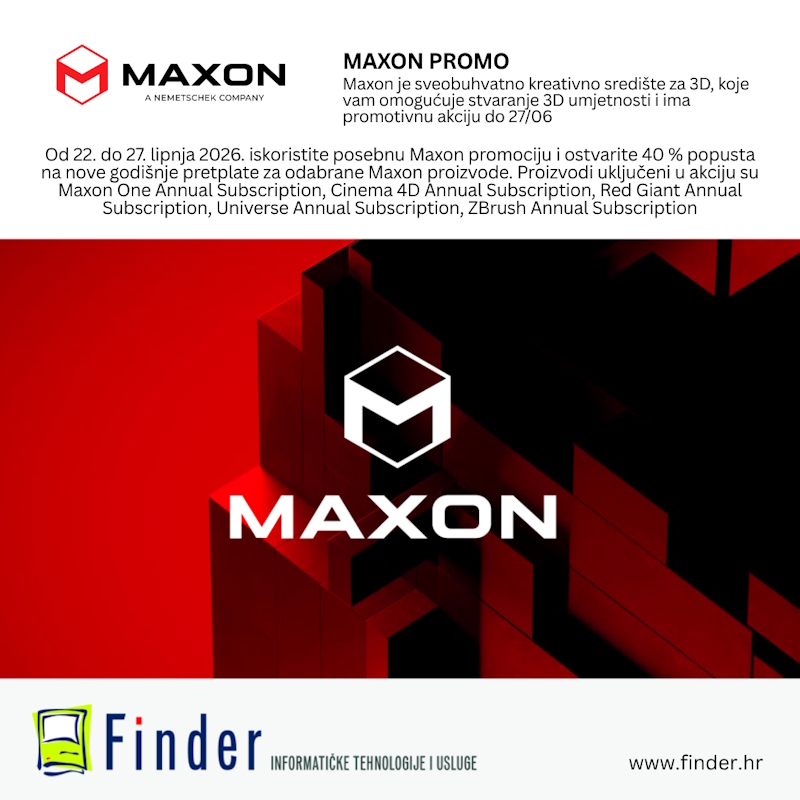 MAXON Flash akcija 40 % popusta