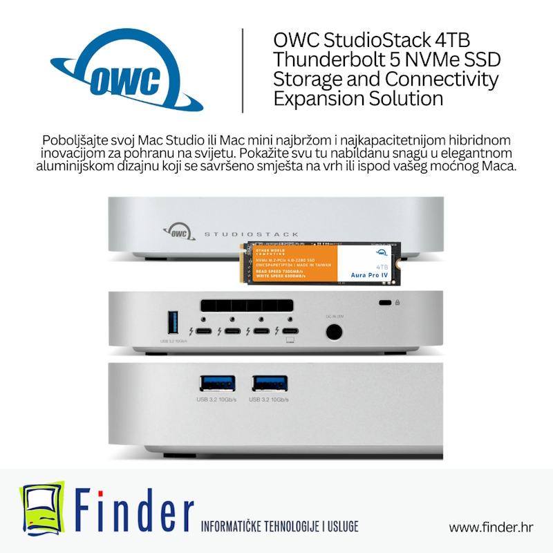 OWC StudioStack 4TB Thunderbolt 5