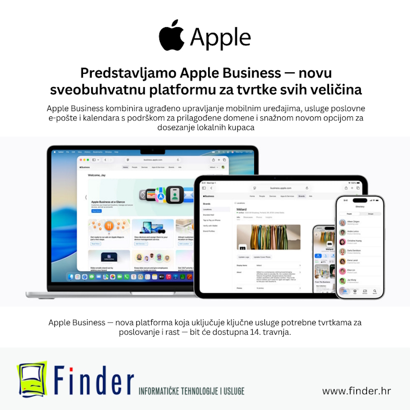 Predstavljamo Apple Business novu sveobuhvatnu platformu za tvrtke svih veličina
