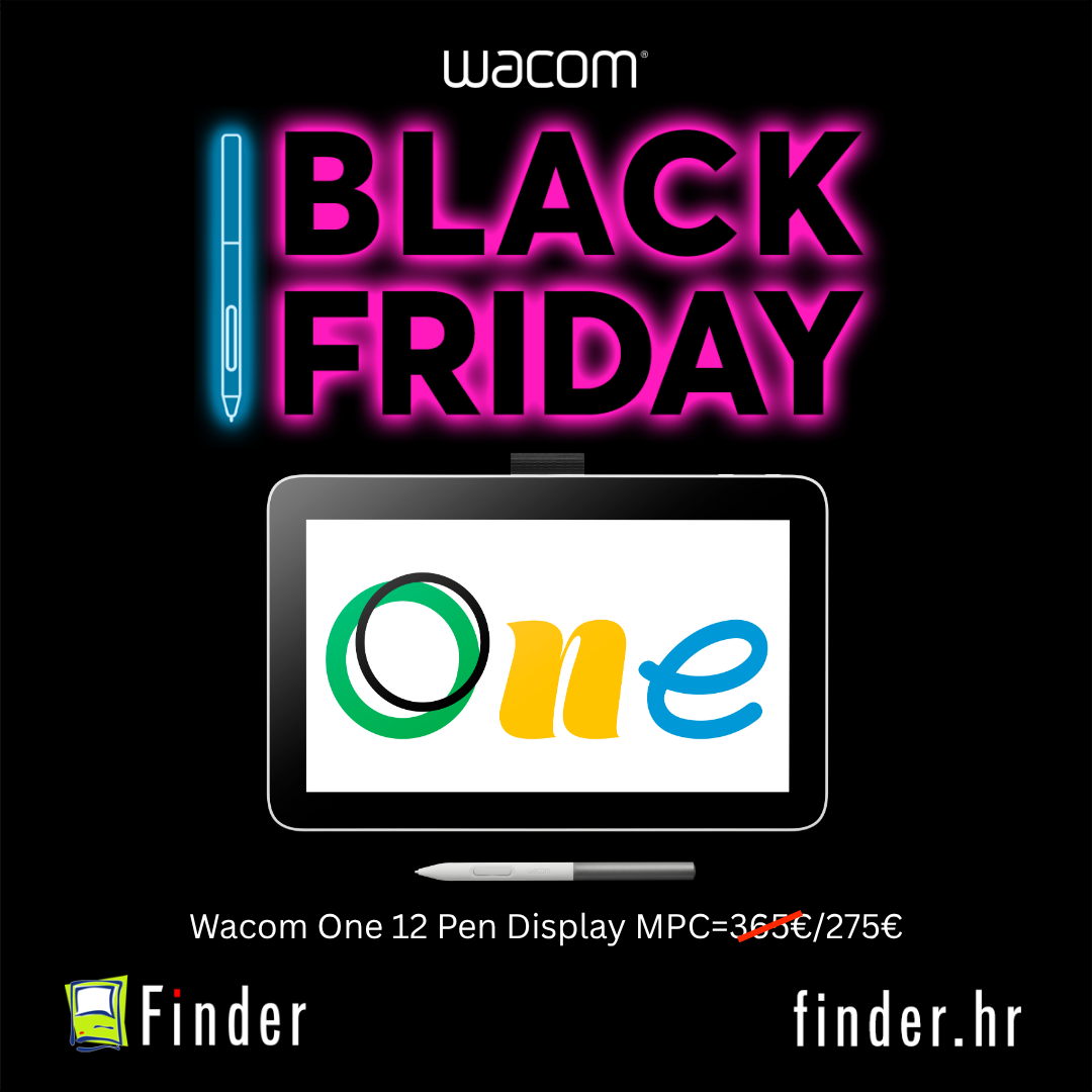 Wacom One 12 Pen Display - CRNI PETAK