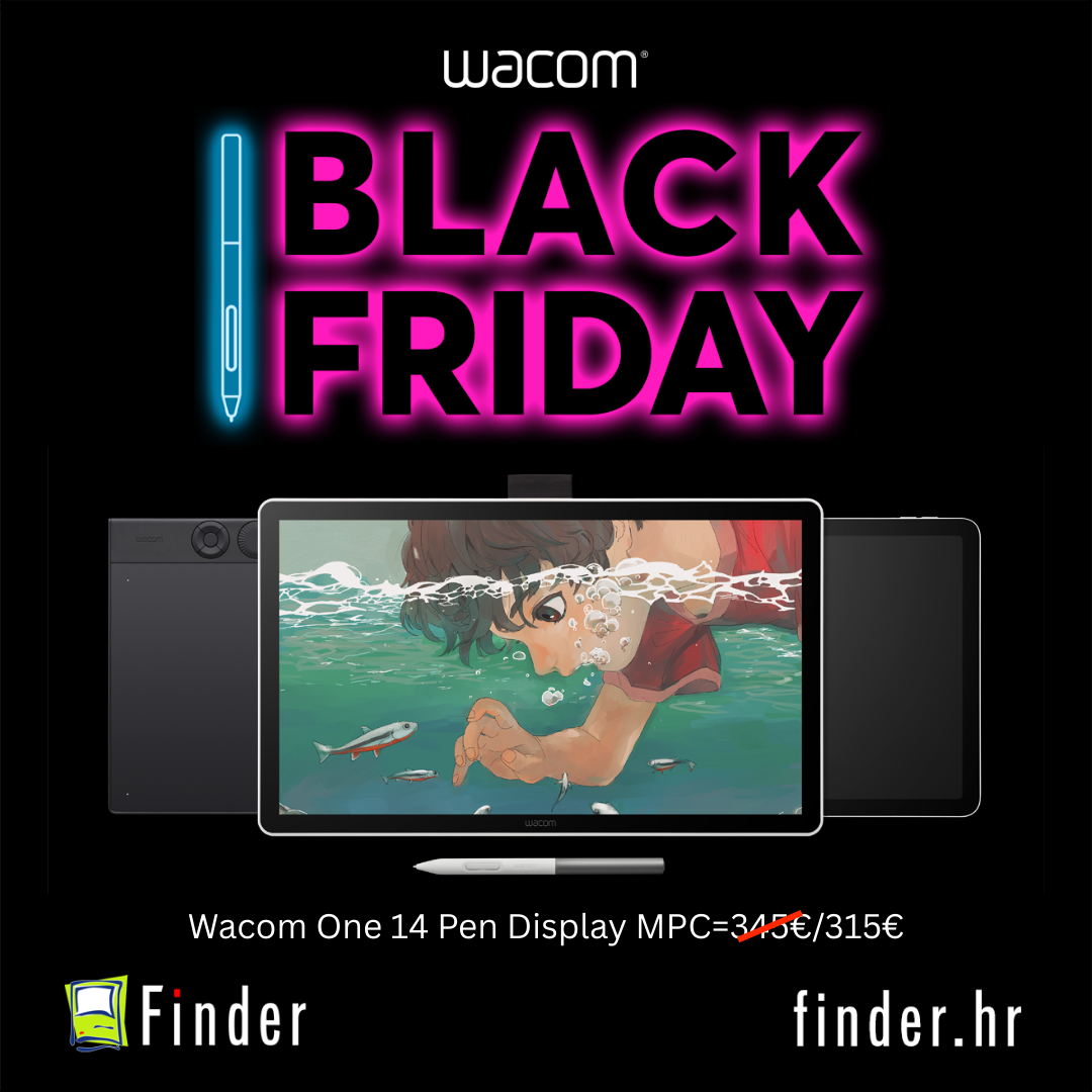 Wacom One 14 Pen Display - CRNI PETAK