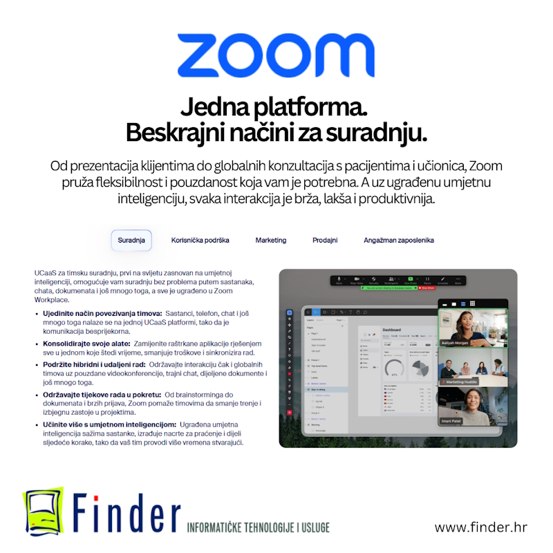 ZOOM. Jedna platforma. Beskrajni načini za suradnju.